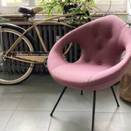 Original Polish Vintage Ufo Chair in Wool - thumbnail 2