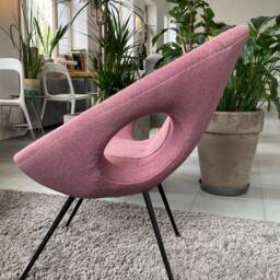 Original Polish Vintage Ufo Chair in Wool - thumbnail 4