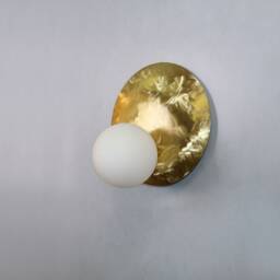 Brass Wall Plate Lighting , Round Wall Lamp Globe Lamp Vanity Light Fixture, Sconce, Lamp, Lights - thumbnail 3