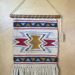Custom - Woven Detailed Wall Hanging, Medium Weaving, Statement Art, Yarn Tapestry, Weaving - thumbnail 3
