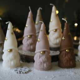 Gonk Christmas Candle Handcrafted Soy Wax Gnome Candle - thumbnail 3