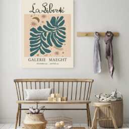 La Liberte Wall Art, Museum Exhibition Print, Moon & Stars Vintage Poster, French Art - thumbnail 2