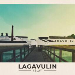 Lagavulin, Port Ellen, Islay - Whisky Distillery Illustration Wall Art - thumbnail 2