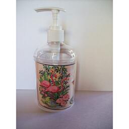 Retro Flamingo Soap Dispenser Vintage Fifties Pink Florida Rockabilly Bathroom Kitsch - thumbnail 2