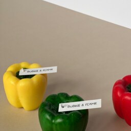 Pepper Candle Novelty Handmade Gift Green Yellow Red Vegetable - thumbnail 2