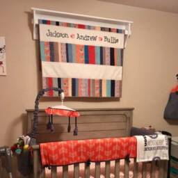 Wall Hanging Quilt Rack Wood Tapestry Display Shelf & Blanket Storage