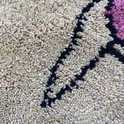 Handmade White Moroccan Rug Berber Wool Area Rug - thumbnail 4