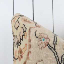 Vintage Turkish Kilim Pillow Cover, Handmade Anatolian Throw - 20x20 Inch - thumbnail 3