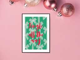 Jingle All The Way Christmas Print - Festive Poster Seasonal Wall Art Funny Decor A5 A4 A3 Framed Or Unframed - thumbnail 1