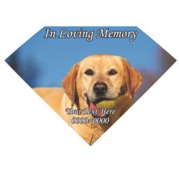 Labrador in Loving Memory Full Color Diamond 014 Custom Vinyl Wall Decal Or Car Sticker - Ilmfullcolordiamond014Et