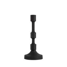 Matte Black Candle Holder Modern Aluminum Centerpiece - Set Of 3 - thumbnail 4
