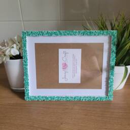 Green Frog Clay Slices Photo Frame 5 X 7 Inches With Border, 6 8 Without Border - thumbnail 2