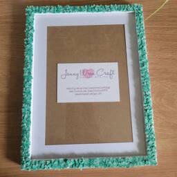 Green Frog Clay Slices Photo Frame 5 X 7 Inches With Border, 6 8 Without Border - thumbnail 3
