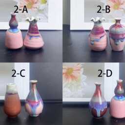 Unique Miniature Vase Desk Decor Gifts For Mom, Cute Mini Mommy Pot Handmade Tiny Pottery, Keepsake Small Flower Gift Her - thumbnail 2