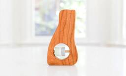 New Hampshire State Baby Rattle Modern Wooden Toy - thumbnail 1