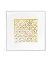 Minimalist Wall Art Simplicity & Elegance Golden Stripes Sculpture - thumbnail 1
