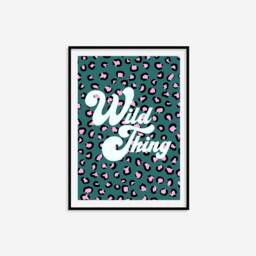 Wild Thing Print - Colourful Wall Art, Eclectic Decor, Music Print, 60S Music, Animal Art - thumbnail 2