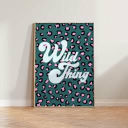 Wild Thing Print - Colourful Wall Art, Eclectic Decor, Music Print, 60S Music, Animal Art - thumbnail 1