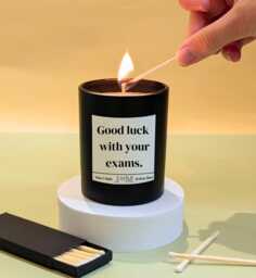 Good Luck With Exams Candle Gift Set. Student For Exams. Good Student Box