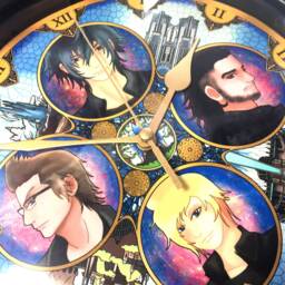 Final Fantasy Xv Clock - Noctis Caelum Ignis Scientia Gladioulus Amitica Prompto Argentum Geek Decor Video Game Ffxv - thumbnail 3