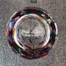 Vase Bubbly Pink - Bohemian Crystal, Hand-Painted, Venetian Style - thumbnail 3