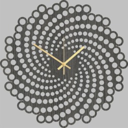 Scandinavian Design Handmade Wall Clock - Natural Oak Non Ticking Unique Geometric Decoration Stylish Clocks - thumbnail 2