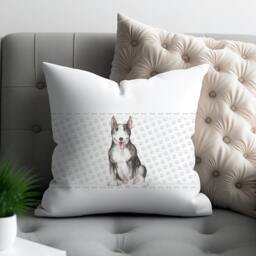 Personalized Bull Terrier Pillow Dog Lover Gift, Home Decor - thumbnail 2
