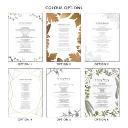 Use Your Own Words Personalised Poem Print Anniversary Gift Framing Floral Wall Decor Handmade Custom Made Wedding Remembrance - thumbnail 2