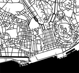 Lisbon Map - Black & White Wall Art, Lisboa, Portugal Art Poster - thumbnail 3