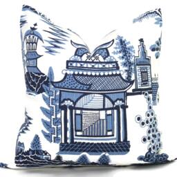 Nanjing Schumacher Decorative Pillow Cover Chinoiserie Lumbar Pillow Rmt - thumbnail 2