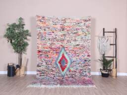 Authentic Boujaad Rug, Soft Moroccan Rug 5x8 Ft - thumbnail 1