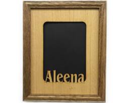 Custom Name Picture Frame - 8x10 Holds 5x7 Photo School Frame, Personalized Back To - thumbnail 1