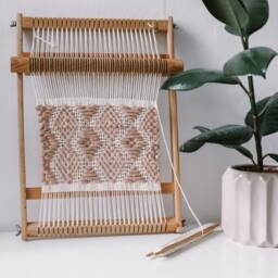 Antique Peach & White Woven Wall Hanging - Classic Collection - thumbnail 4
