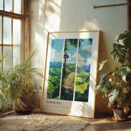 Cumbria Way Poster Lake District Landscape Art Print - thumbnail 2