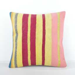 Handwoven Wool Kilim Pillow Cover - thumbnail 2