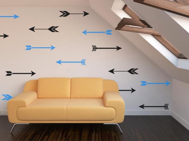 35 Arrow Wall Decals/Vinyl Stickers, Childrens Bedroom/Nursery Decals, Wallpaper Art Decor, 3 Styles Christmas Gift - image 1