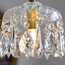 Vintage Crystal Pendant Light Brass Finish Chandelier Jza-005 - thumbnail 3