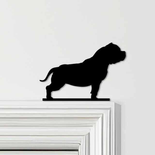Door Topper Dog Pitbull Various Colours Top Of Decorative Sign - Sign, Novelty Wall Decor, Frame Art, Art - image 1