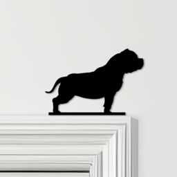 Door Topper Dog Pitbull Various Colours Top Of Decorative Sign - Sign, Novelty Wall Decor, Frame Art, Art - thumbnail 1
