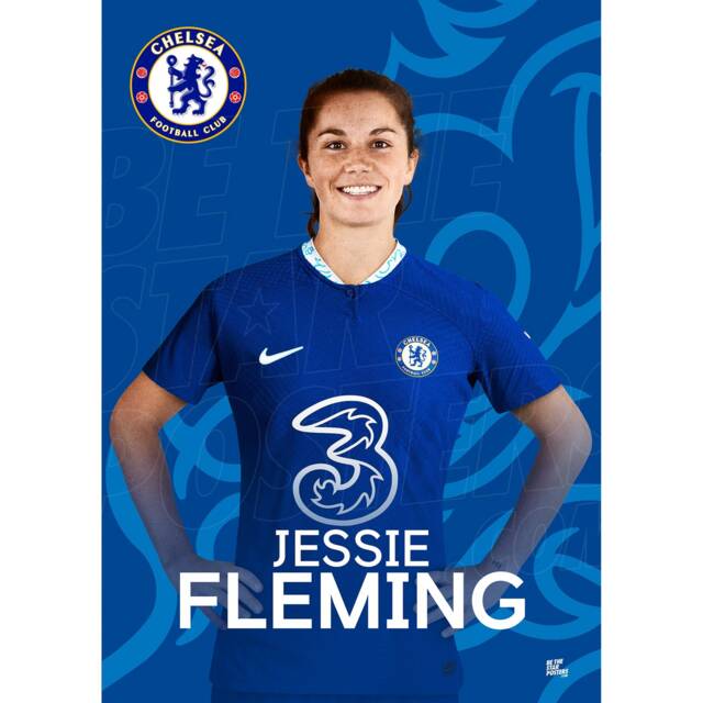 Chelsea Women Fc Fleming 22/23 Headshot Poster - Officially Licensed Product A3/A4
