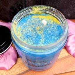 Animation 8Oz Candle With Free Pin Inside - Artist Creative Soy Wax Magic Wishes Co Animator Citrus For Her Him - thumbnail 2