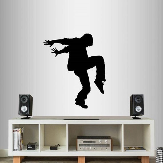 In-Style Decals Wall Vinyl Decal Home Decor Art Sticker Break Dancer Hip Hop Dance Jumping Guy Teen Boy Room Removable Mural Design 66 - image 1
