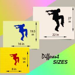 In-Style Decals Wall Vinyl Decal Home Decor Art Sticker Break Dancer Hip Hop Dance Jumping Guy Teen Boy Room Removable Mural Design 66 - thumbnail 3
