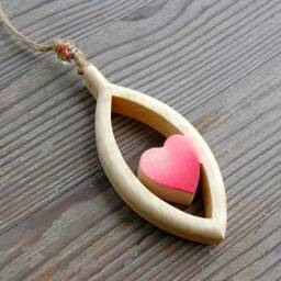 Tears With Heart Woode Wall Window Decoration Ornament, Unique Gifts For Women - thumbnail 2