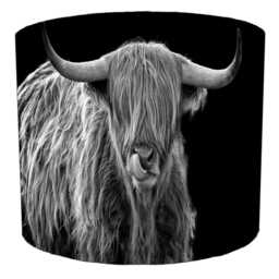 Highland Cows Cattle Drum Lampshades For Ceiling Light Shades Pendants Or Bedside, Table Lamp Shades - thumbnail 2