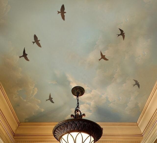 Flying Birds 3 Pc Stencil Kit - Wall Art Stencil Instead Of Decals Easy To Use Wall For A Quick Room Update-Bird - image 1
