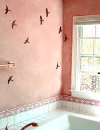 Flying Birds 3 Pc Stencil Kit - Wall Art Stencil Instead Of Decals Easy To Use Wall For A Quick Room Update-Bird - thumbnail 2