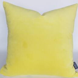 Yellow Velvet Pillow Cover Decorative Throw Pillow, All Sizes - thumbnail 3