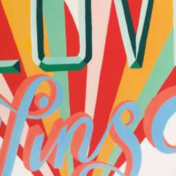 Love Wins Hand Lettered Watercolor & Gouache 8x10 Painting- Print - Inspirational - thumbnail 3