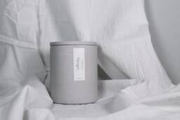 Infinity Concrete Candle Endless Soy Wax Candle, Modern Industrial Decor, Minimalist Interior - 8.4 Oz - thumbnail 1
